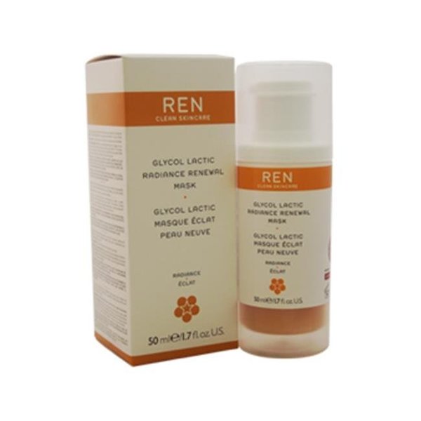 Ren REN U-SC-3683 Glycol Lactic Radiance Renewal Mask for Unisex; 1.7 oz U-SC-3683